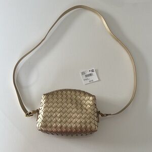 American Eagle Outfitters Gold Crossbody Bag